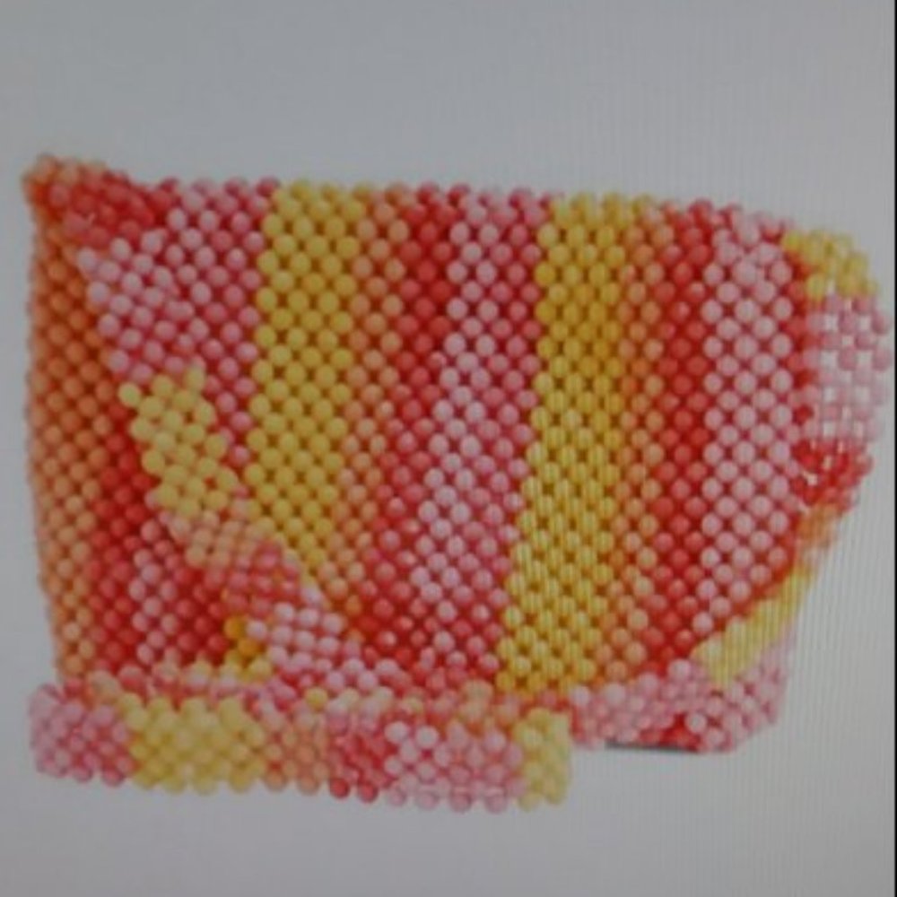 Isaac Mizrahi Multicolor Pixel Beaded Crossbody Bag
